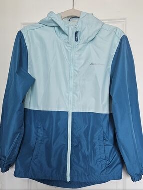 Eddie Bauer Windbreaker Blue Colorblock Lightweight Gorpcore Kids L/Women XS/S